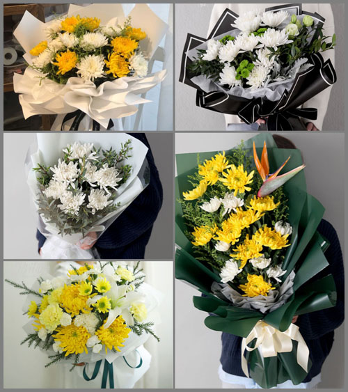 贵州六盘水水城县鸡场镇旗帜村白事花束代送